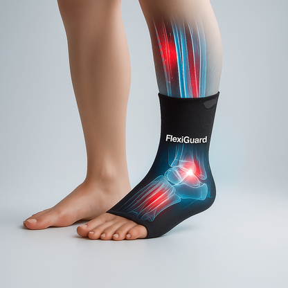 Chevillière FlexiGuard portée sur cheville